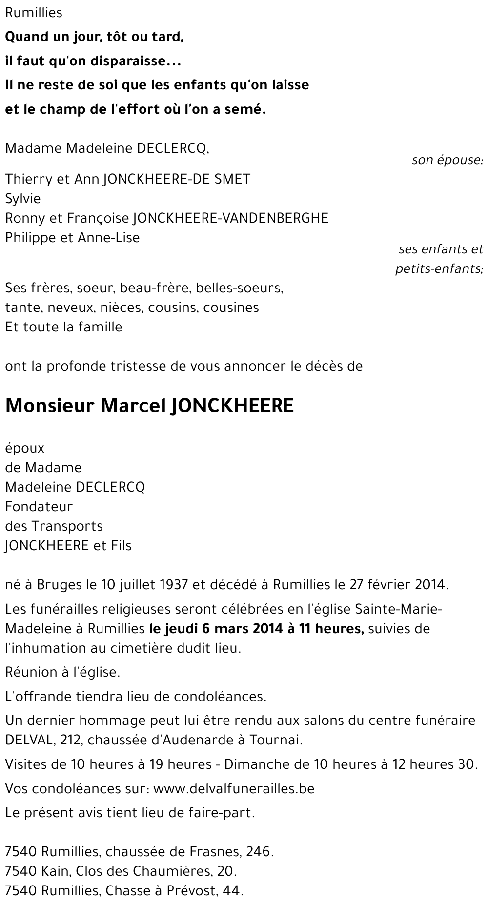 Marcel JONCKHEERE