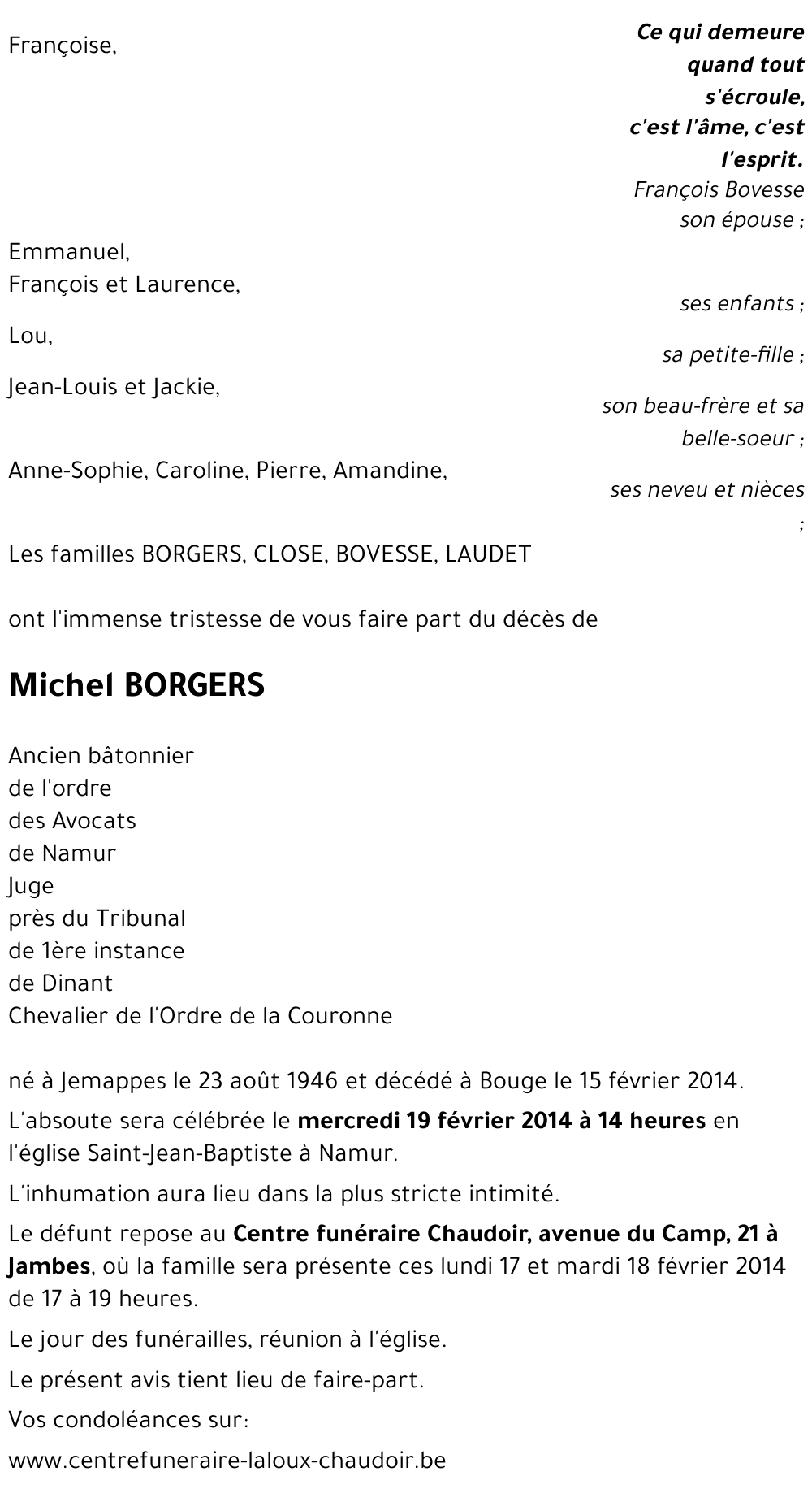 Michel BORGERS