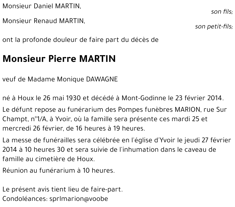 Pierre MARTIN
