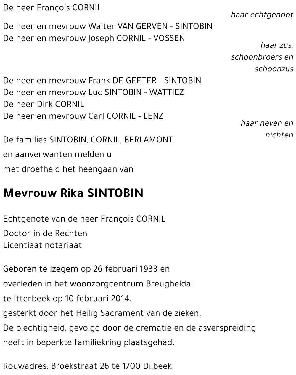 Rika SINTOBIN