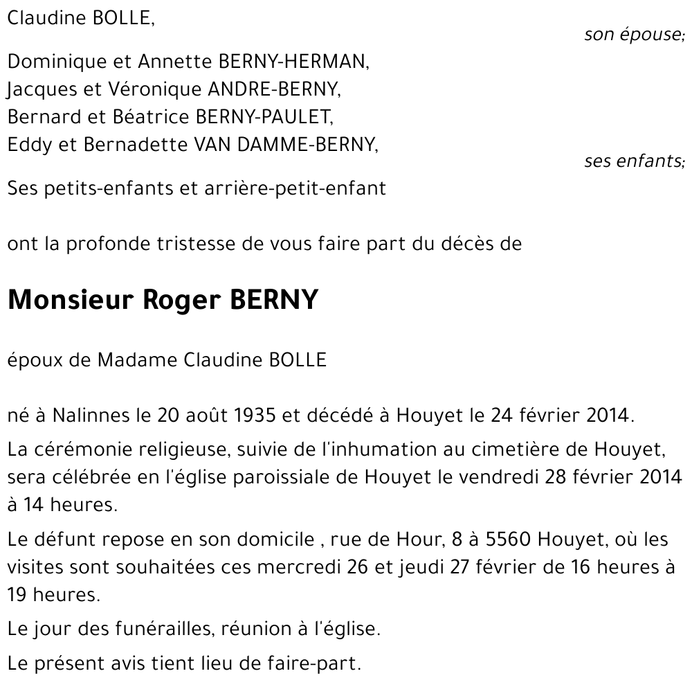 roger BERNY