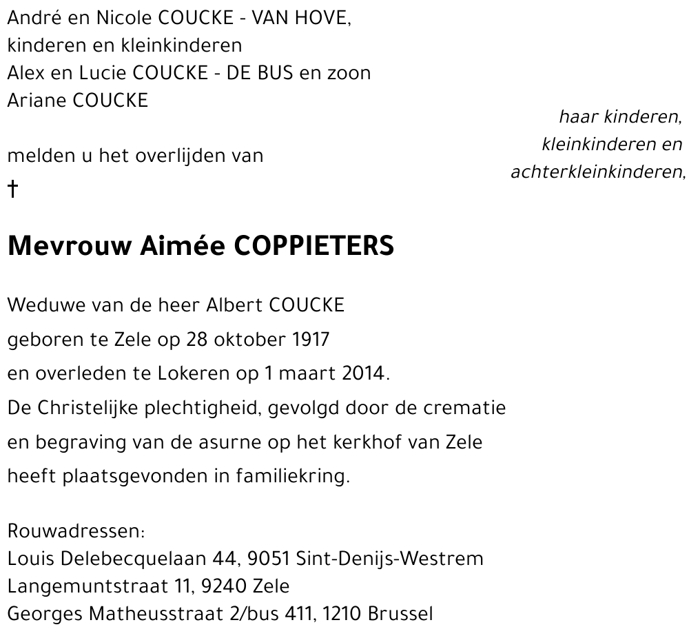 Aimée COPPIETERS