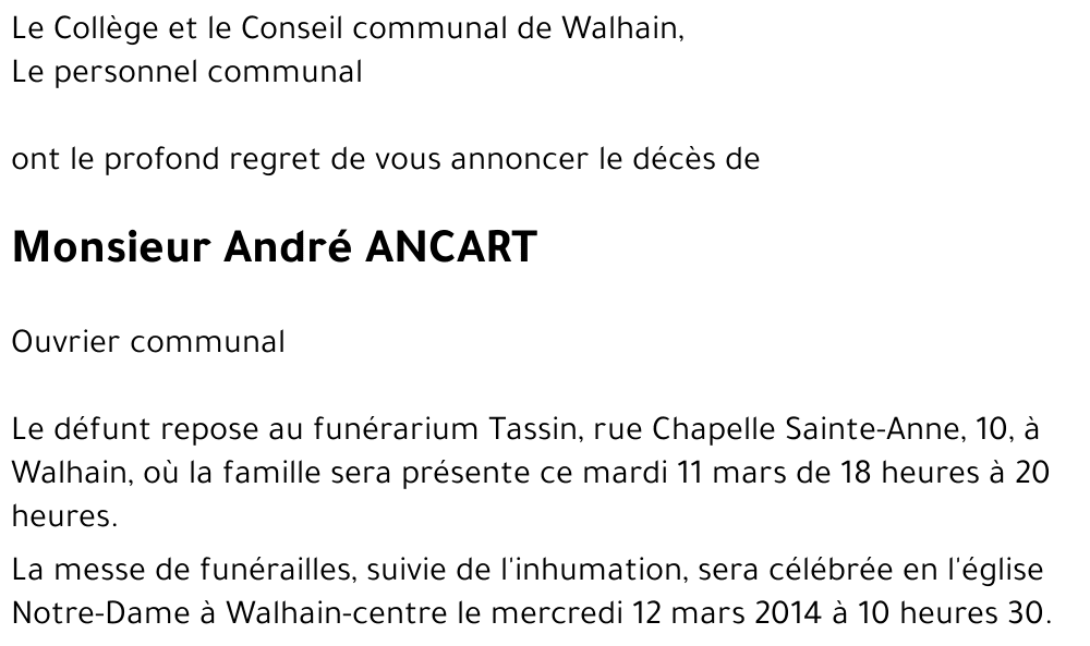 André ANCART