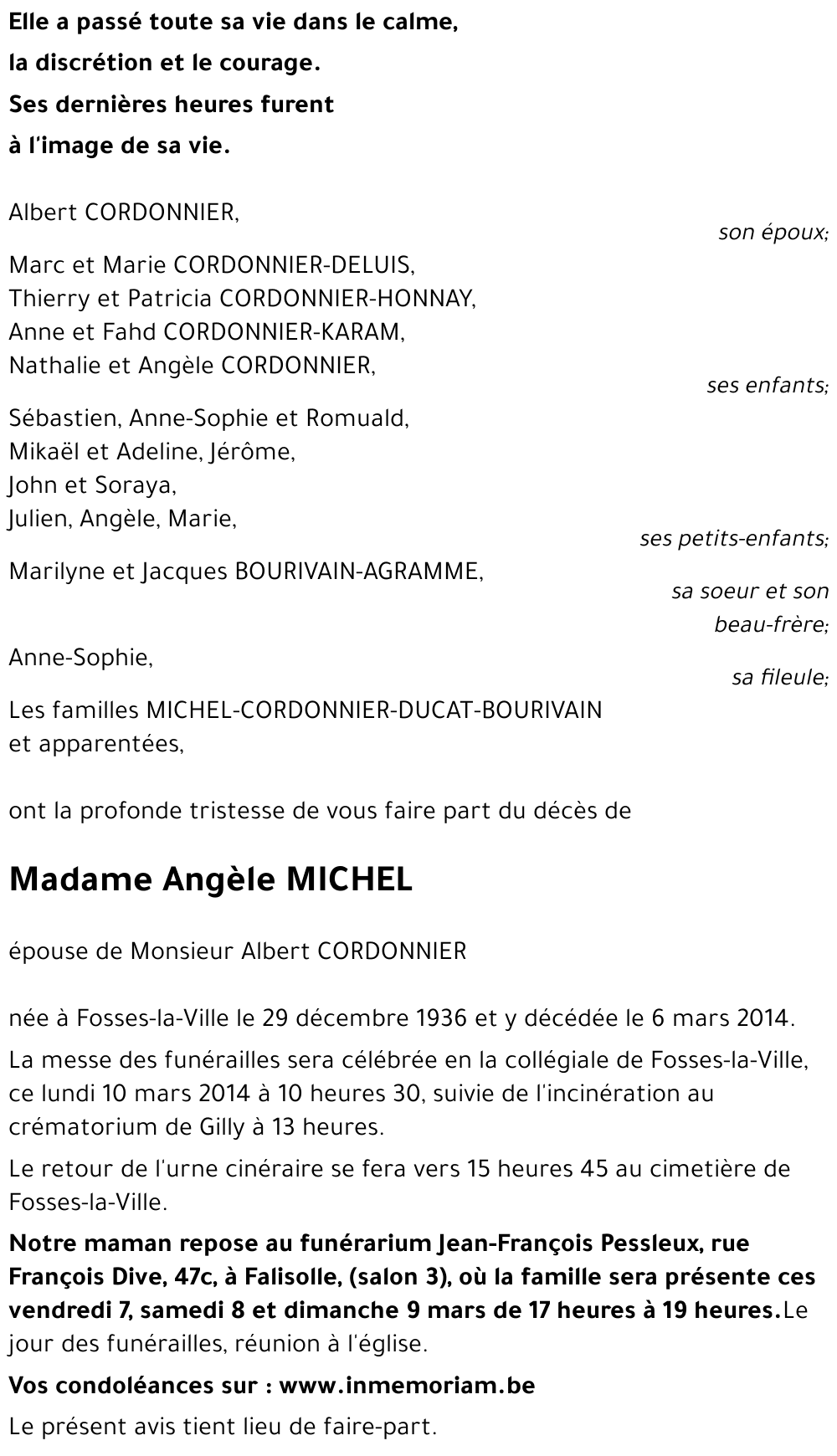 Angèle MICHEL