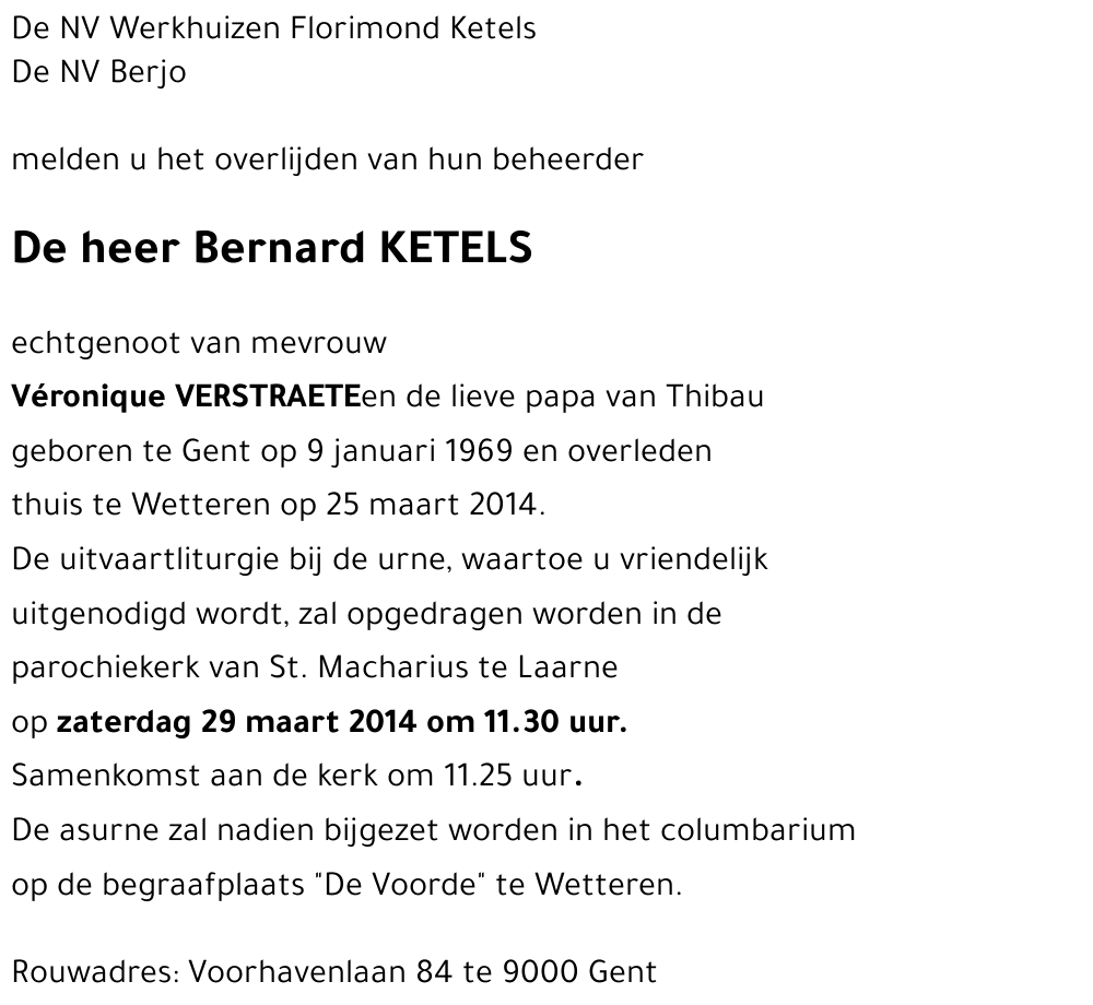 Bernard KETELS