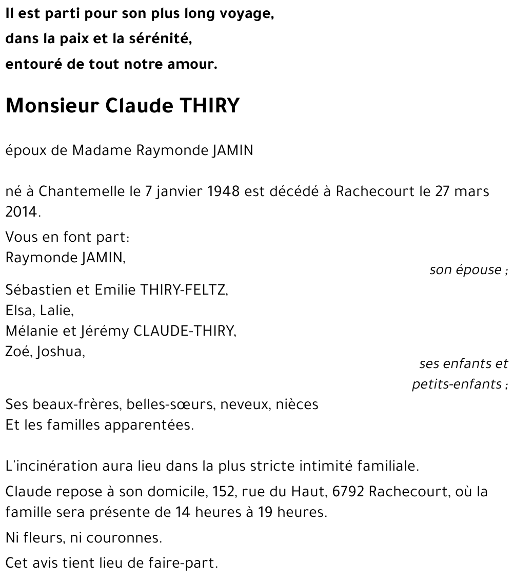 Claude THIRY