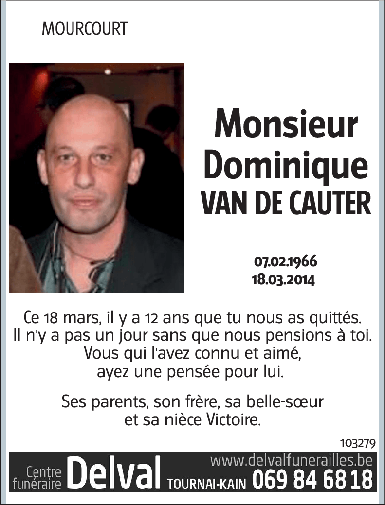 Dominique VAN DE CAUTER
