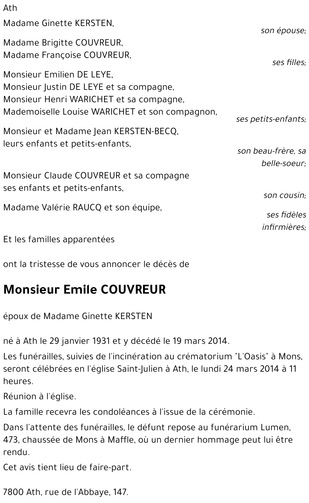 Emile COUVREUR