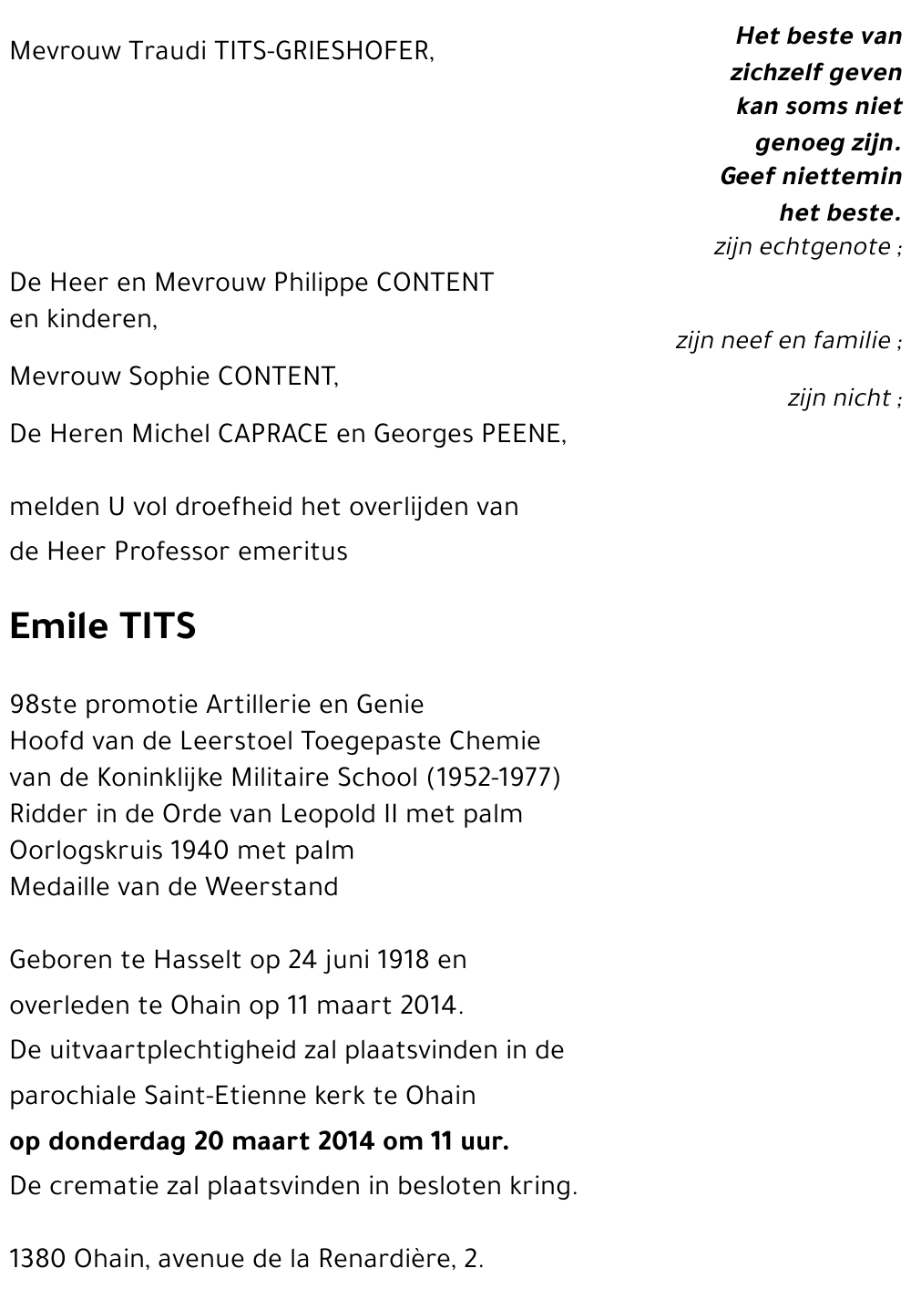 Emile TITS