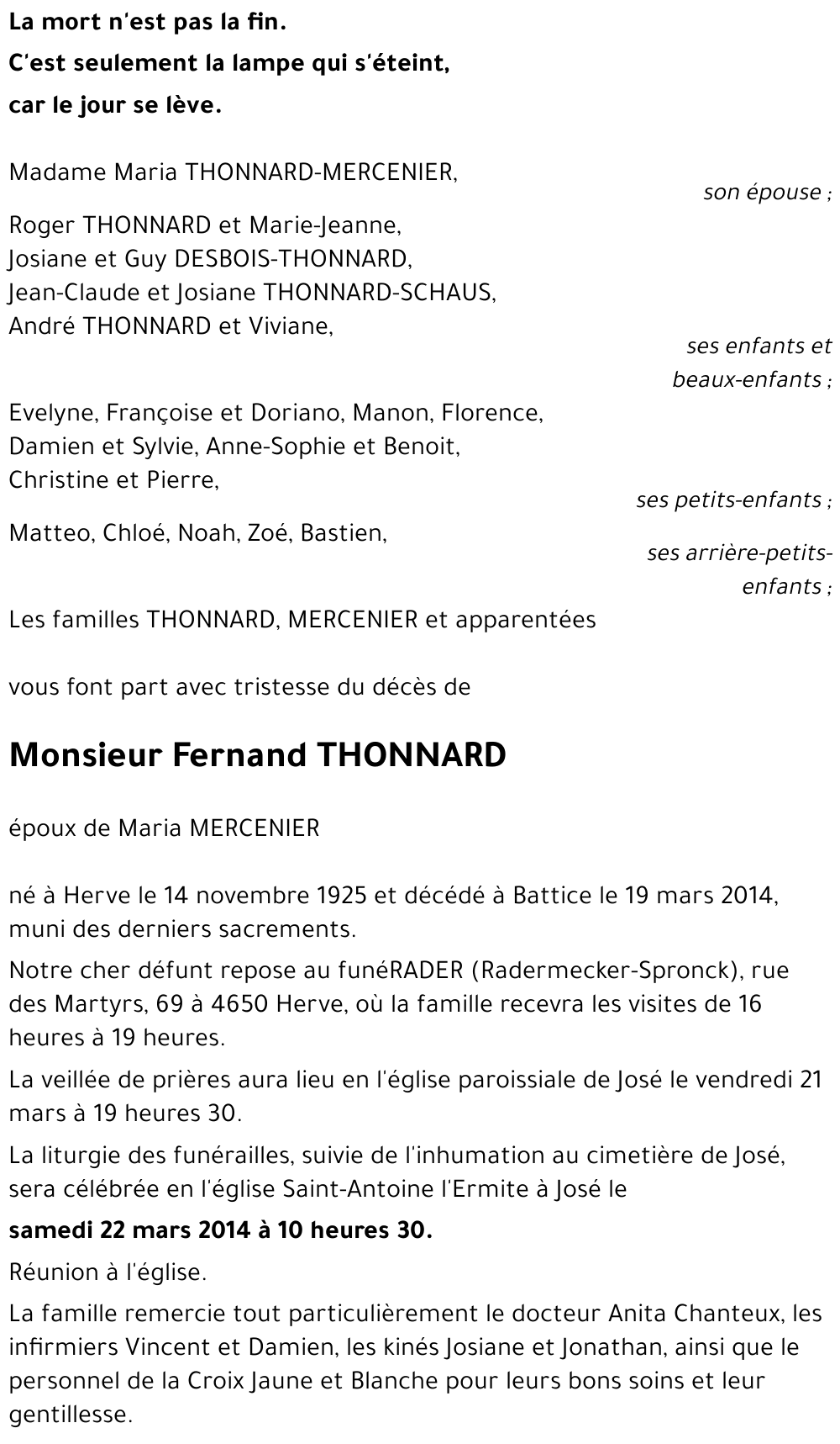 Fernand THONNARD