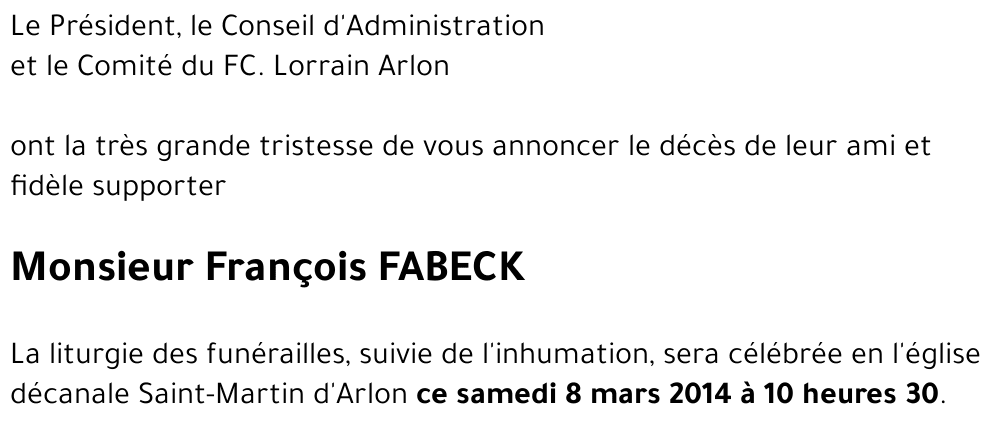 François FABECK