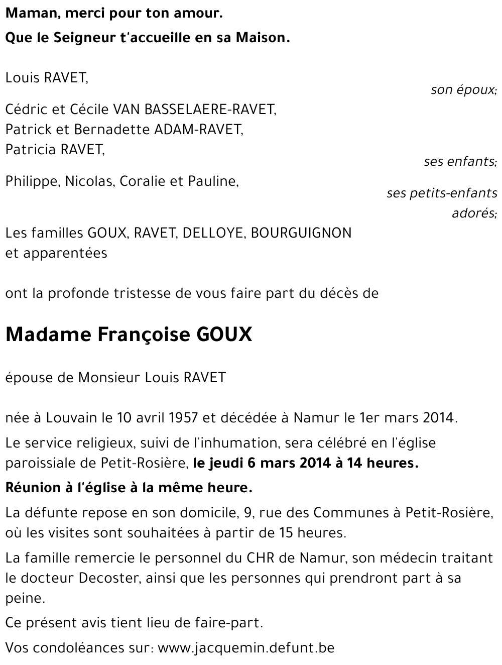 Françoise GOUX