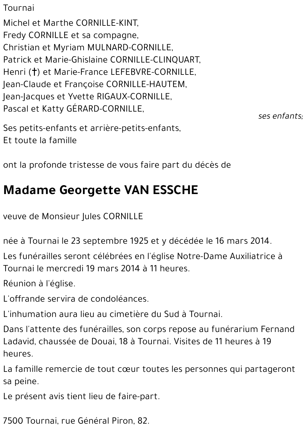 Georgette VAN ESSCHE