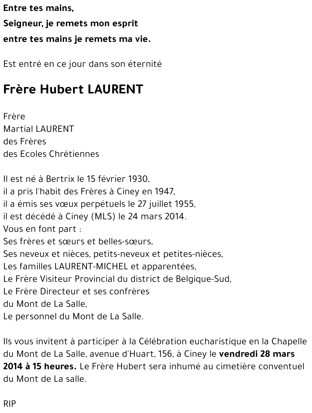 Hubert LAURENT