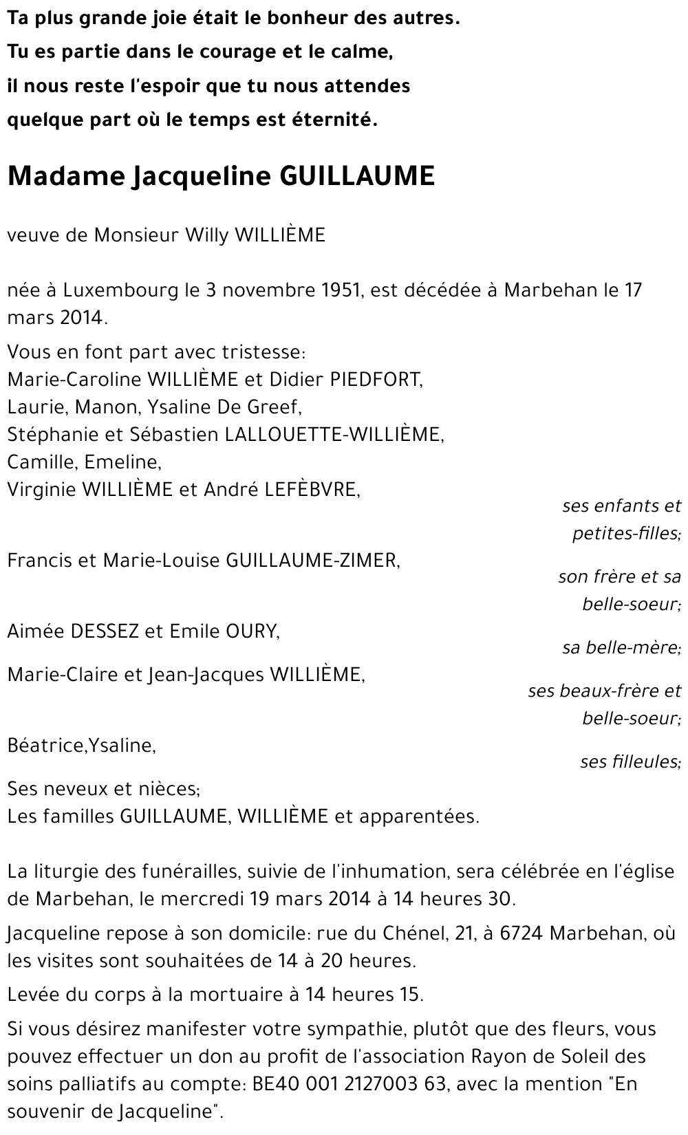 Jacqueline GUILLAUME