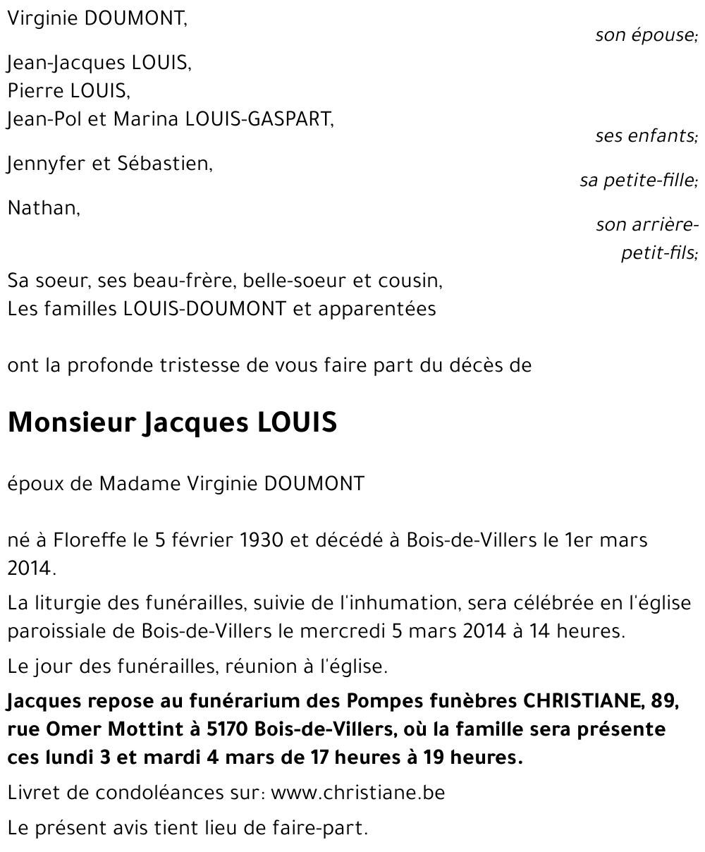 Jacques LOUIS