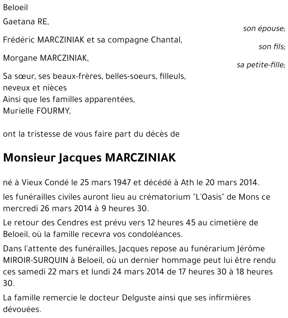 Jacques MARCZINIAK