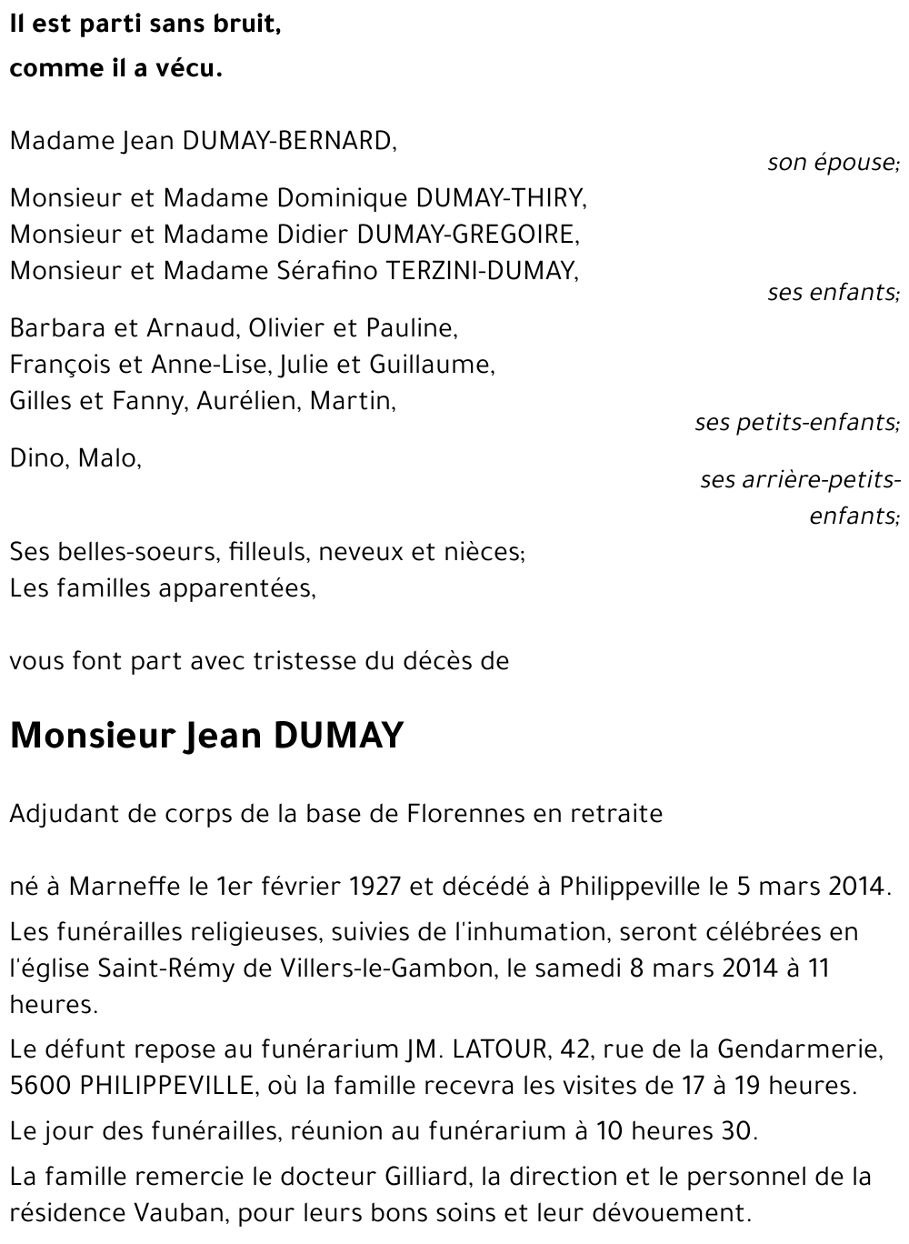 Jean DUMAY