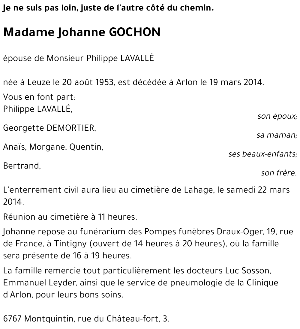 Johanne Gochon