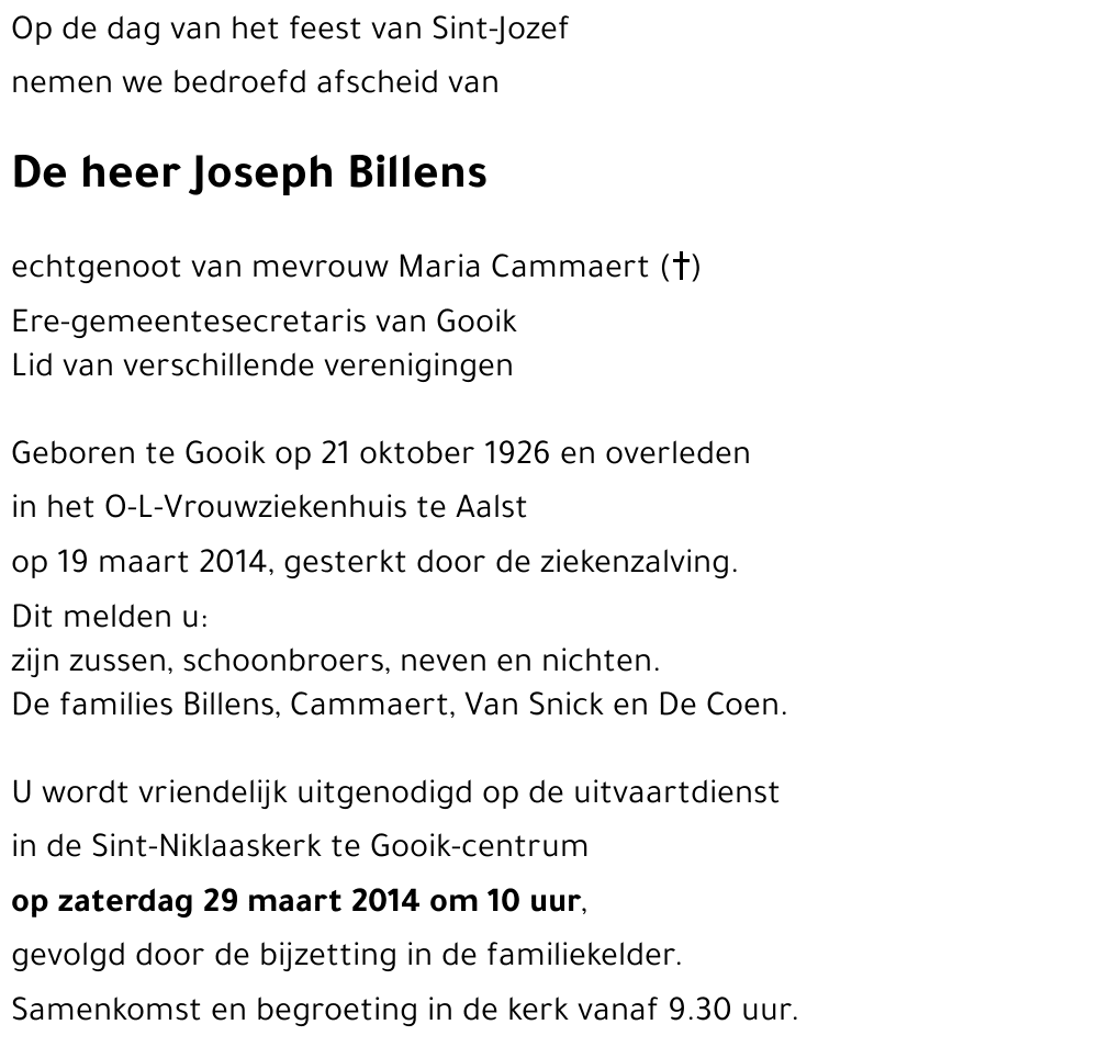 Joseph Billens