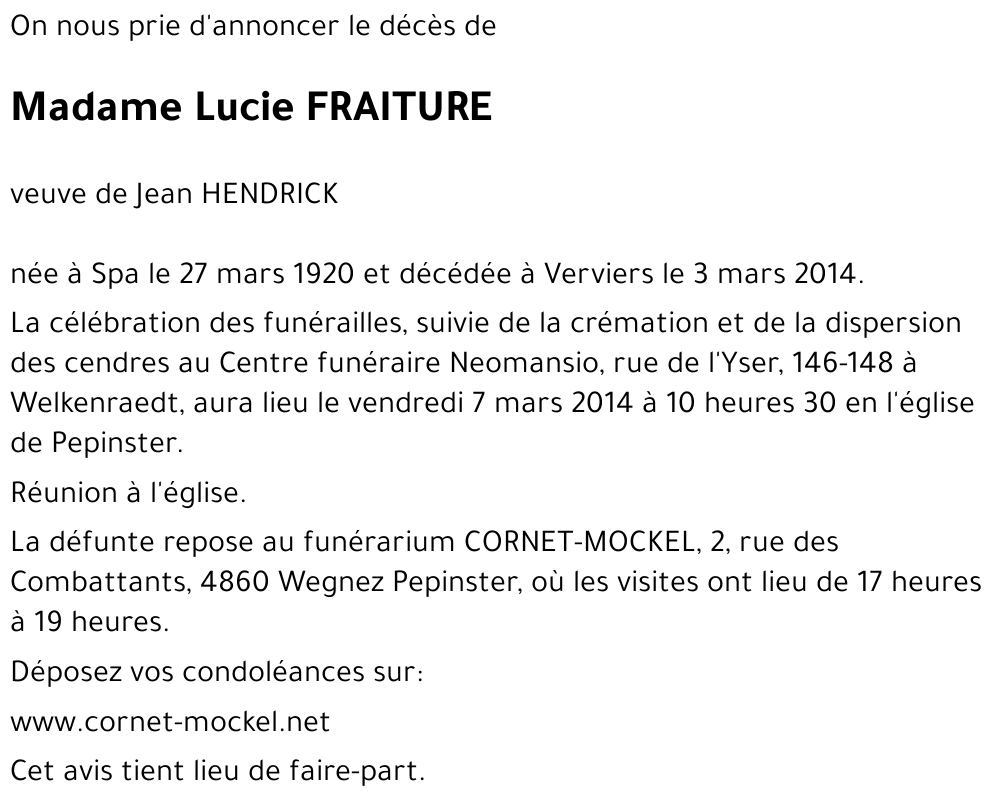 Lucie FRAITURE