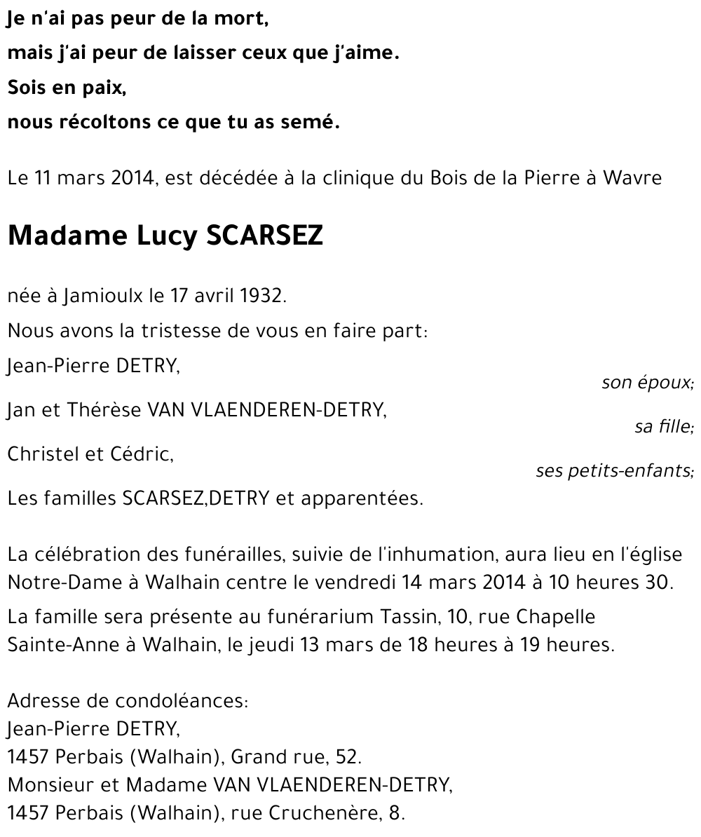 Lucy SCARSEZ