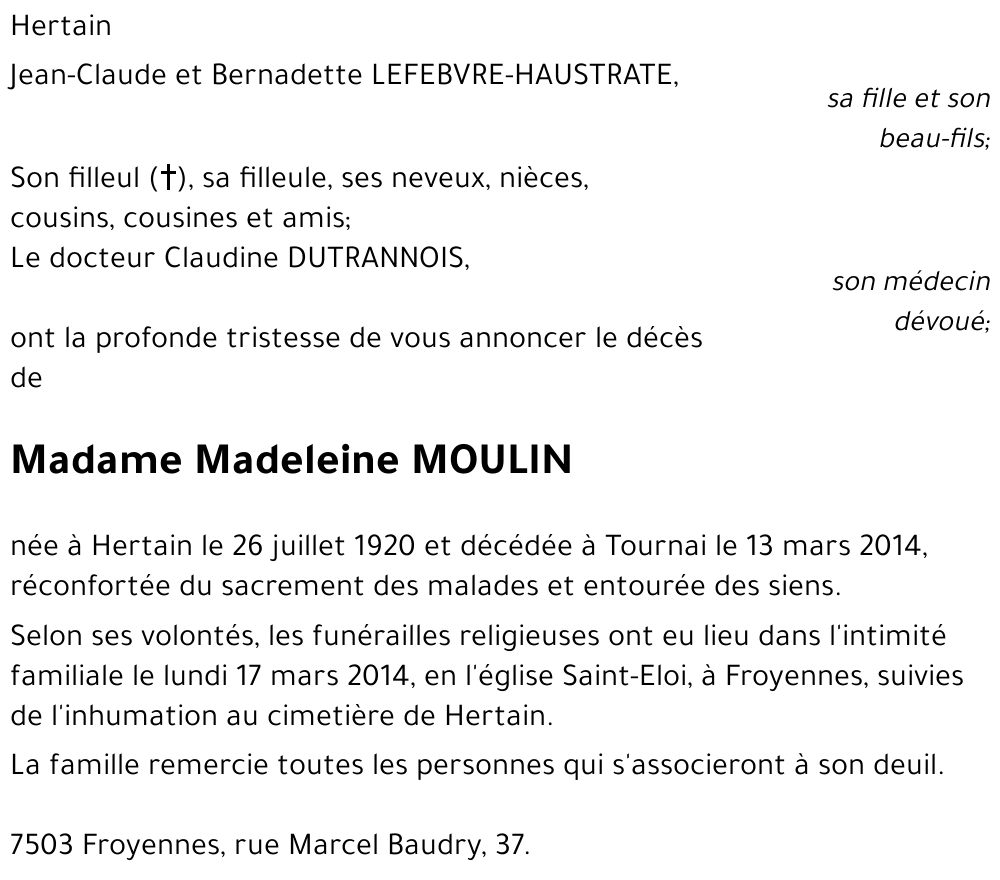 Madeleine MOULIN