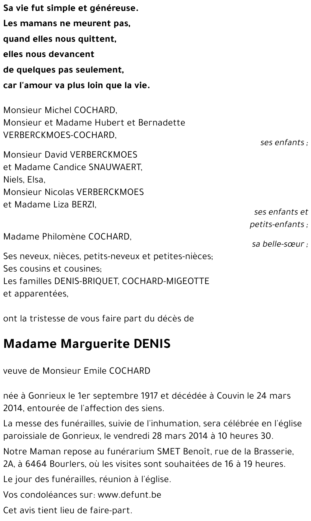 Marguerite DENIS