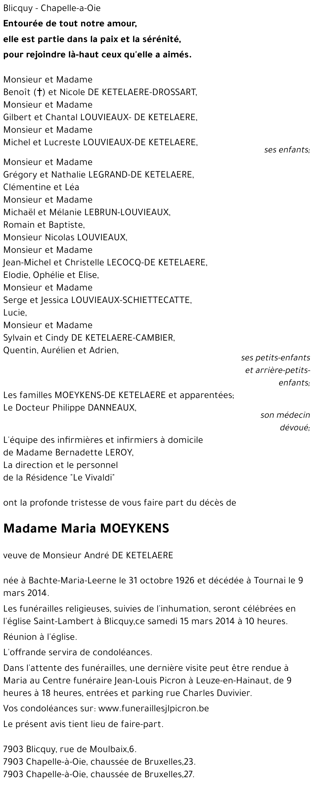 Maria MOEYKENS