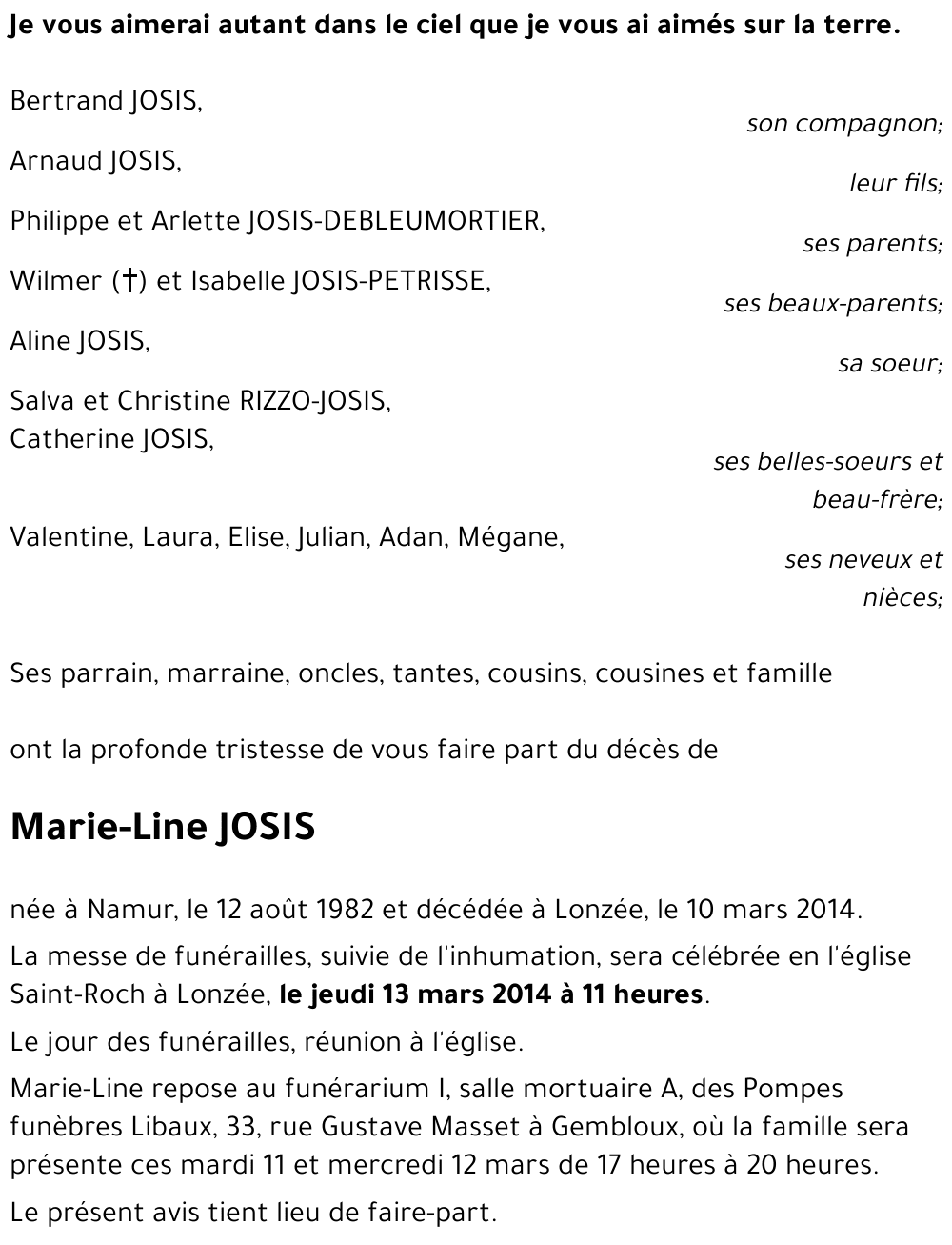 Marie-Line JOSIS