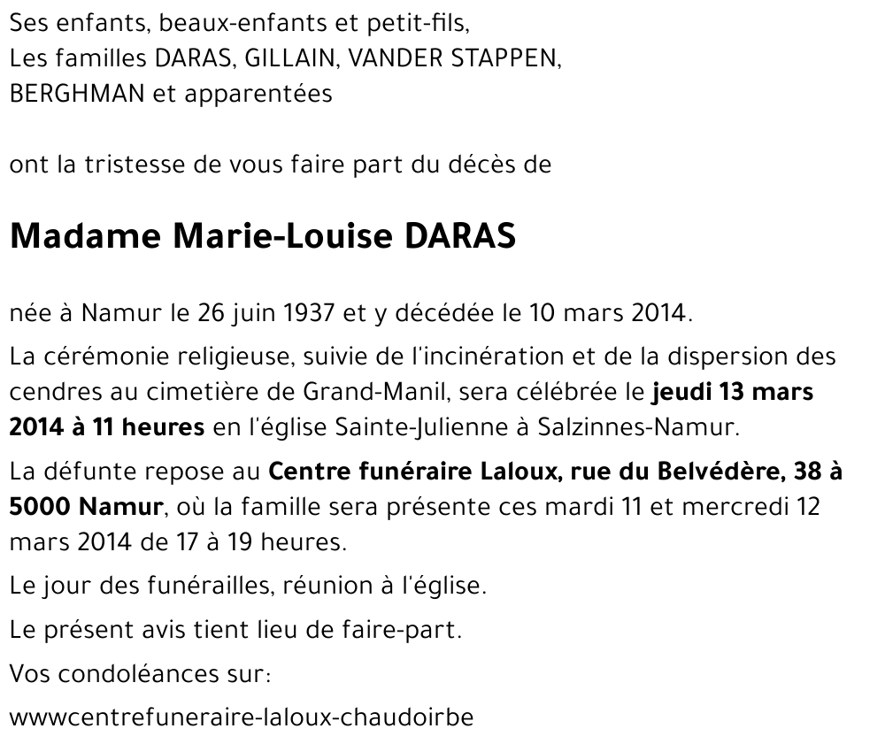 Marie-Louise DARAS