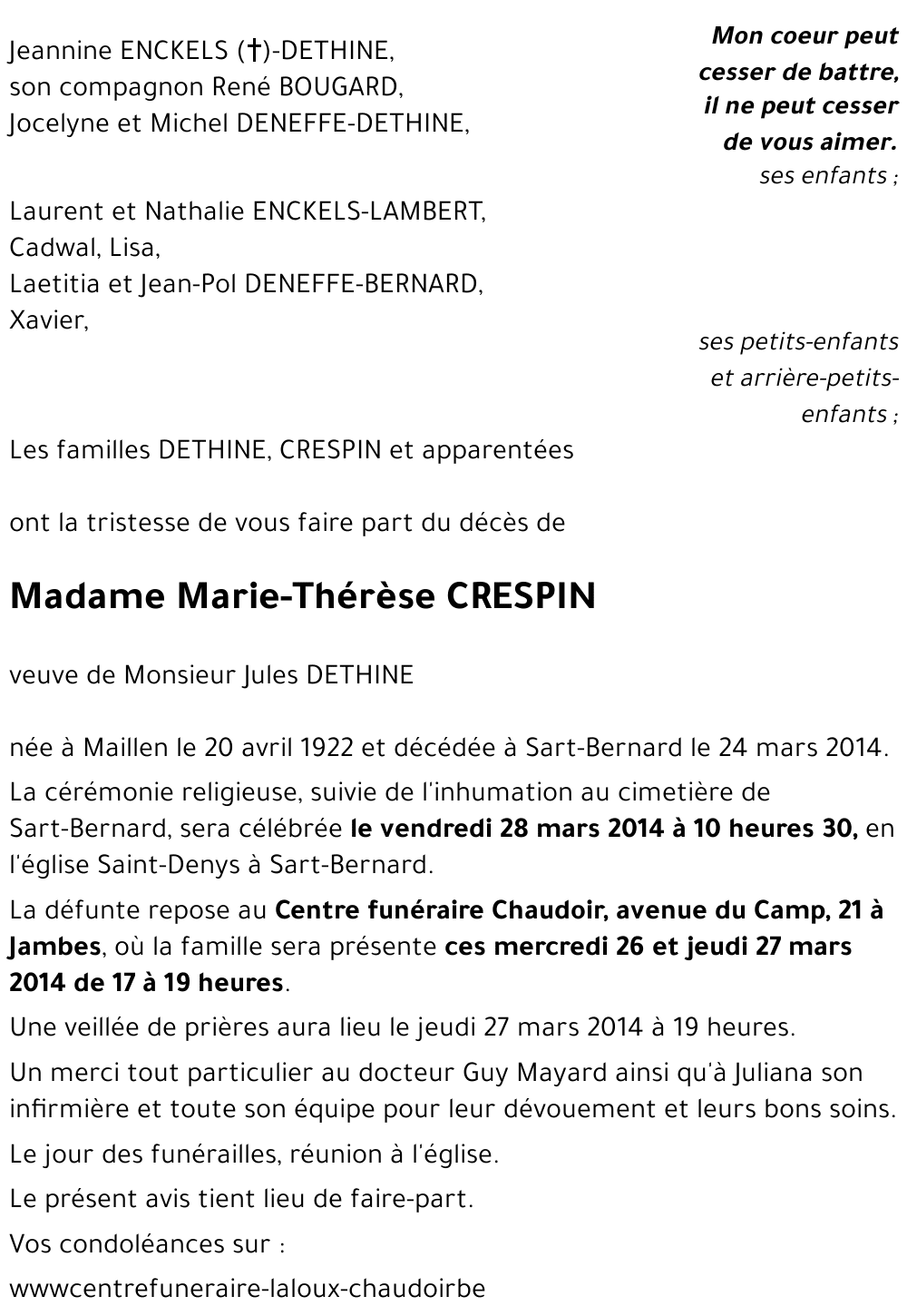 Marie-Thérèse CRESPIN