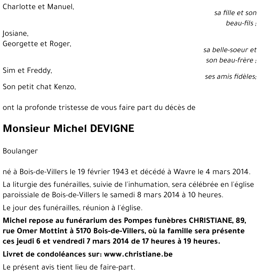 Michel DEVIGNE