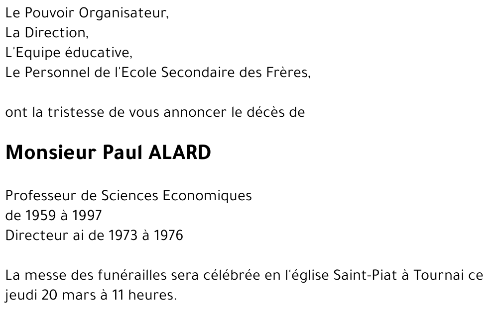 Paul ALARD