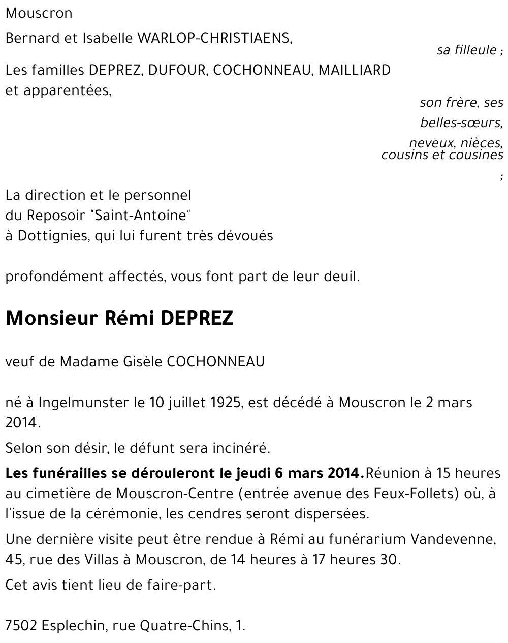 Rémi DEPREZ