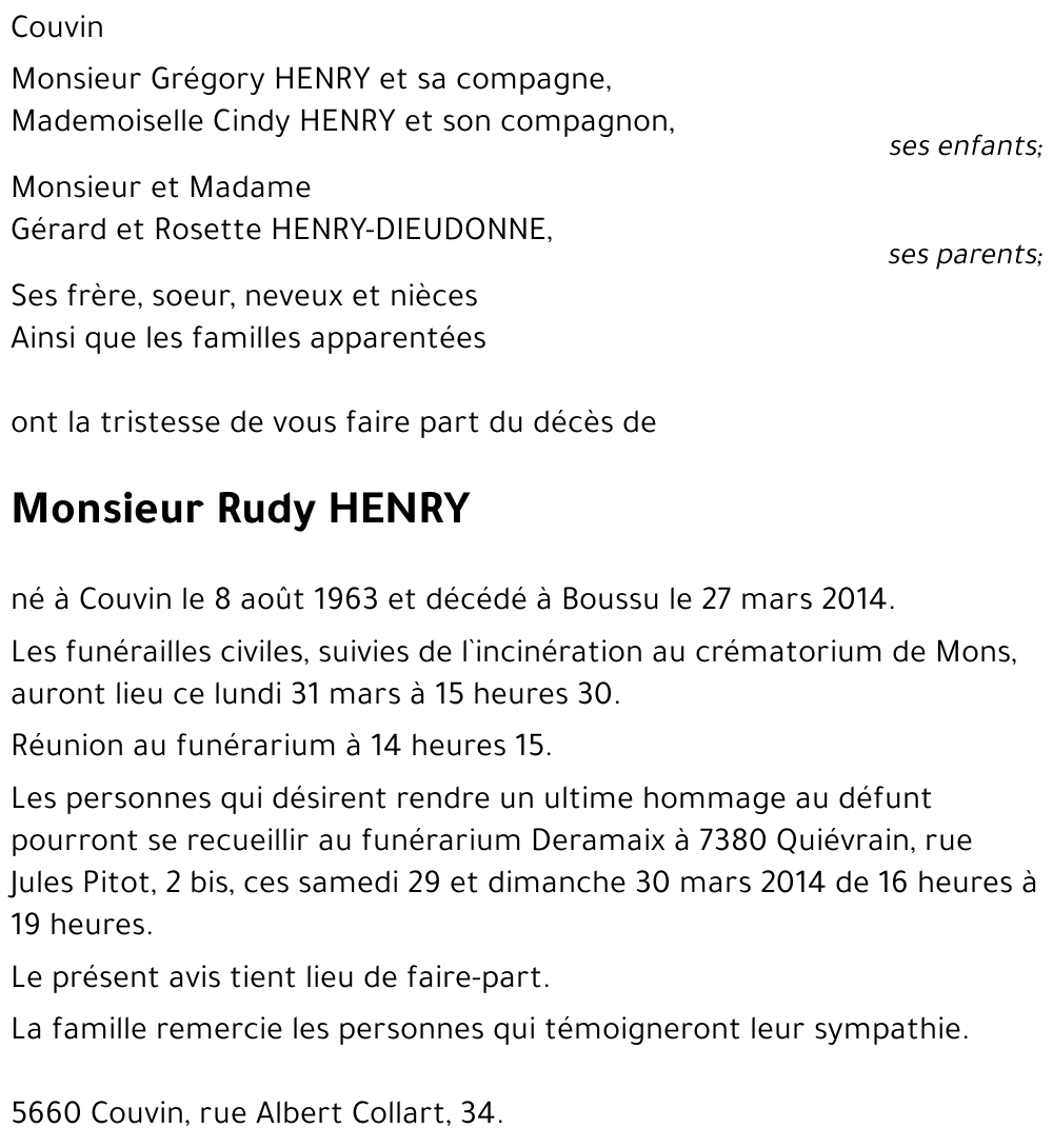 Rudy HENRY