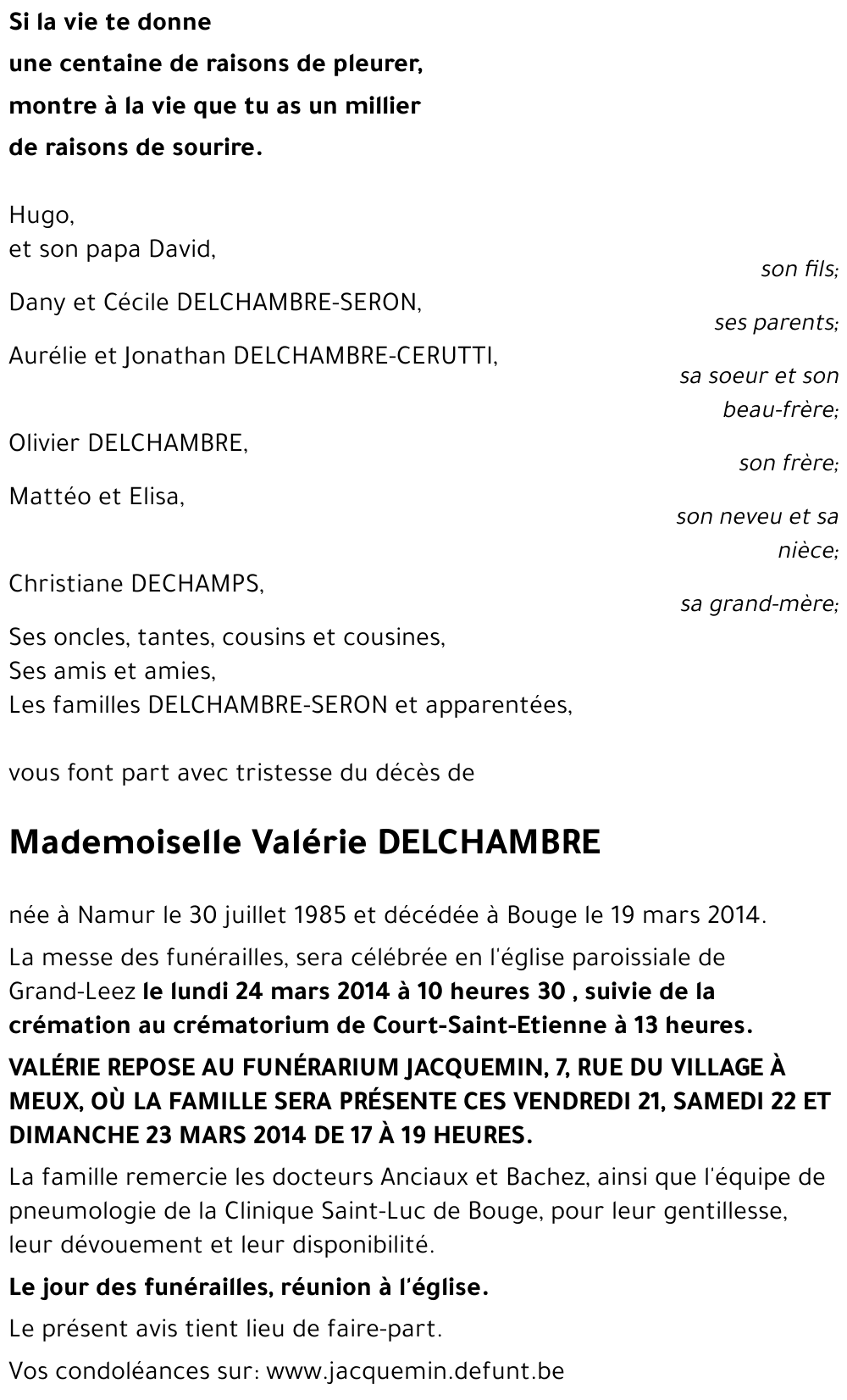 Valérie DELCHAMBRE