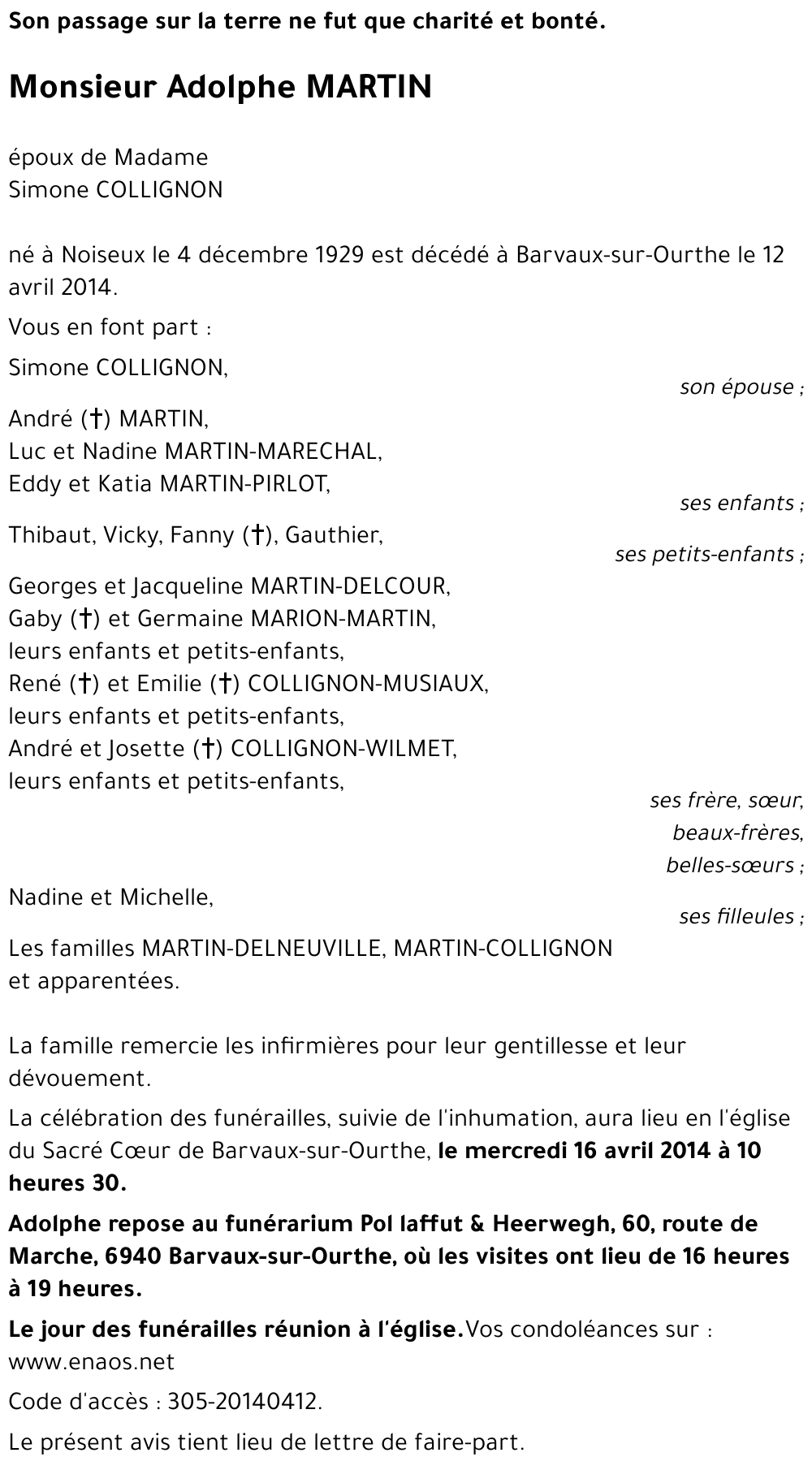 Adolphe MARTIN