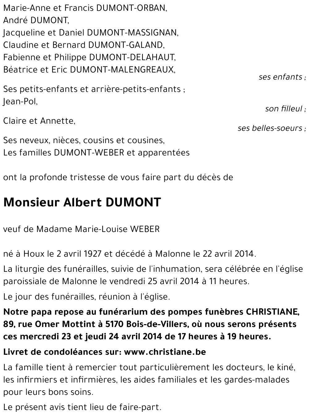 Albert DUMONT