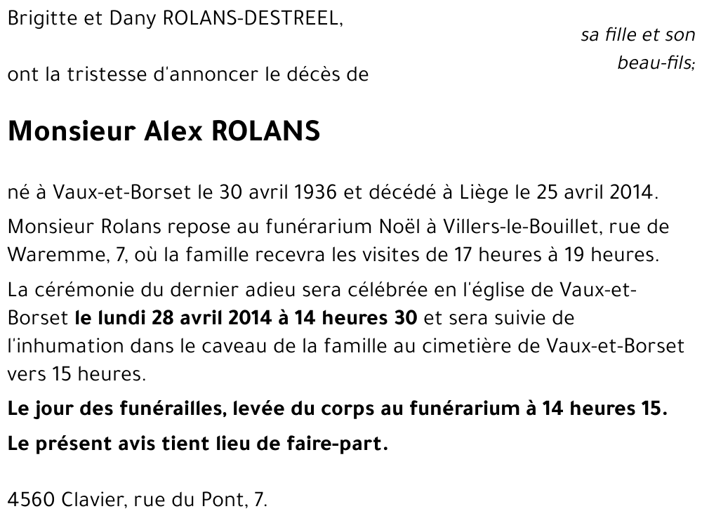 Alex ROLANS