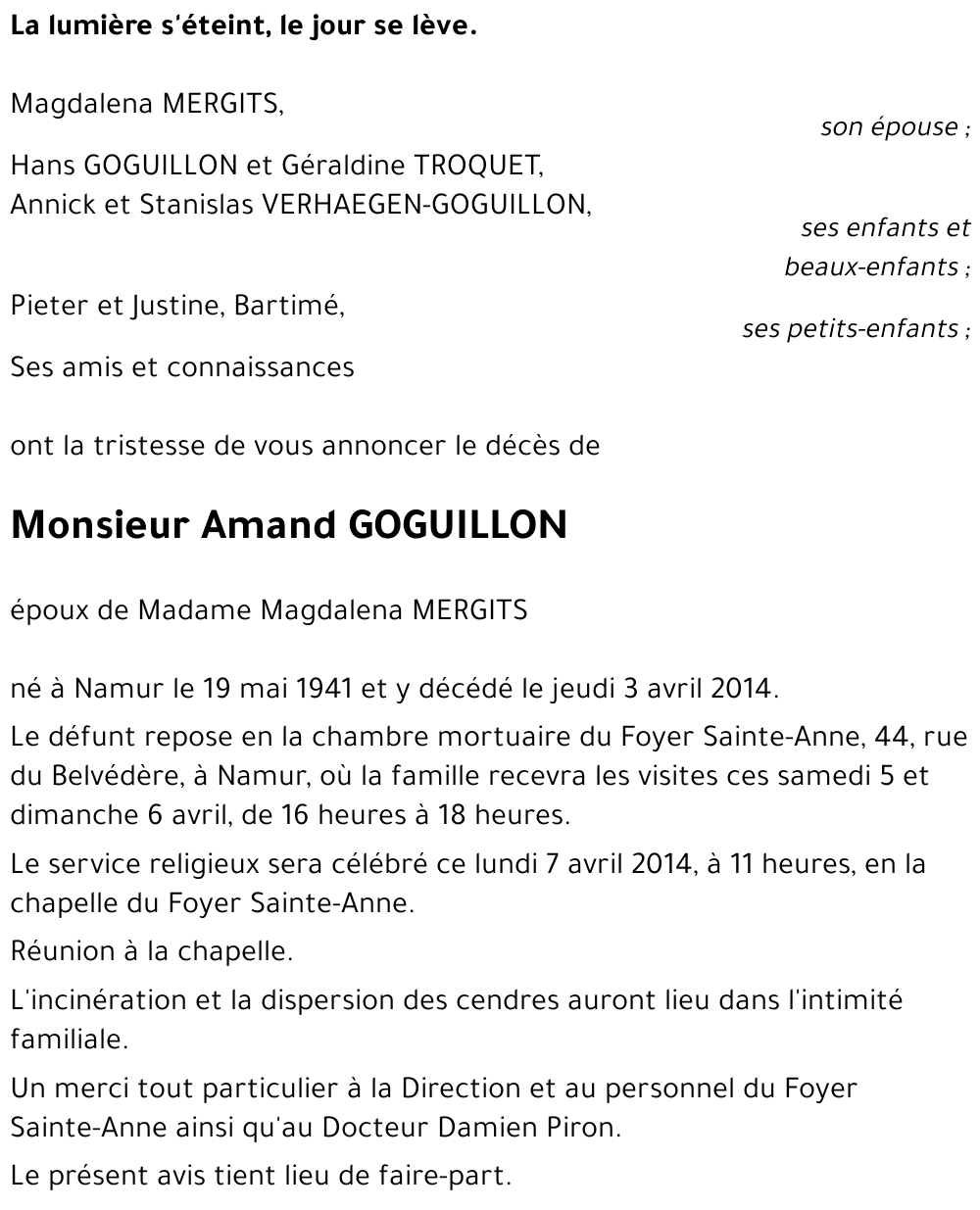 Amand GOGUILLON