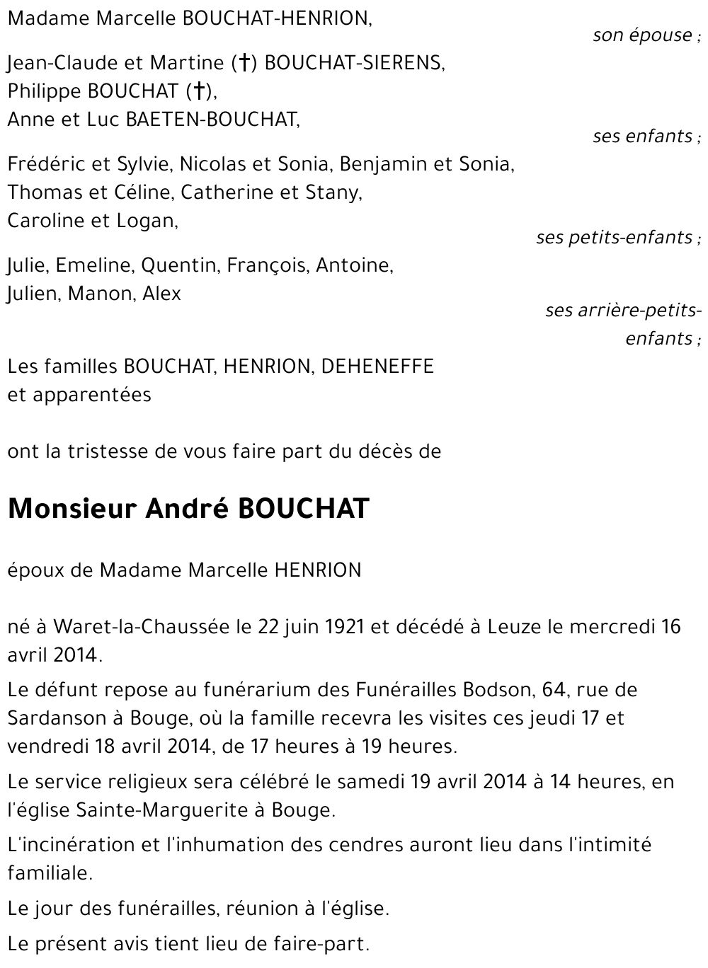 André BOUCHAT