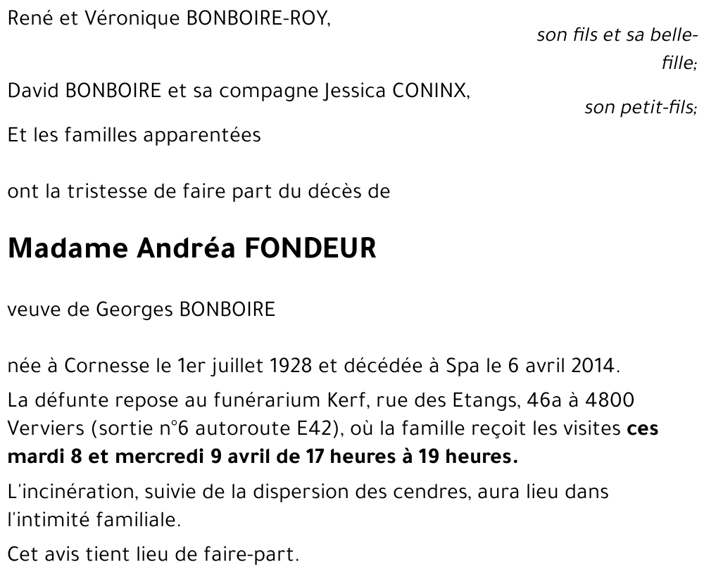 Andréa FONDEUR