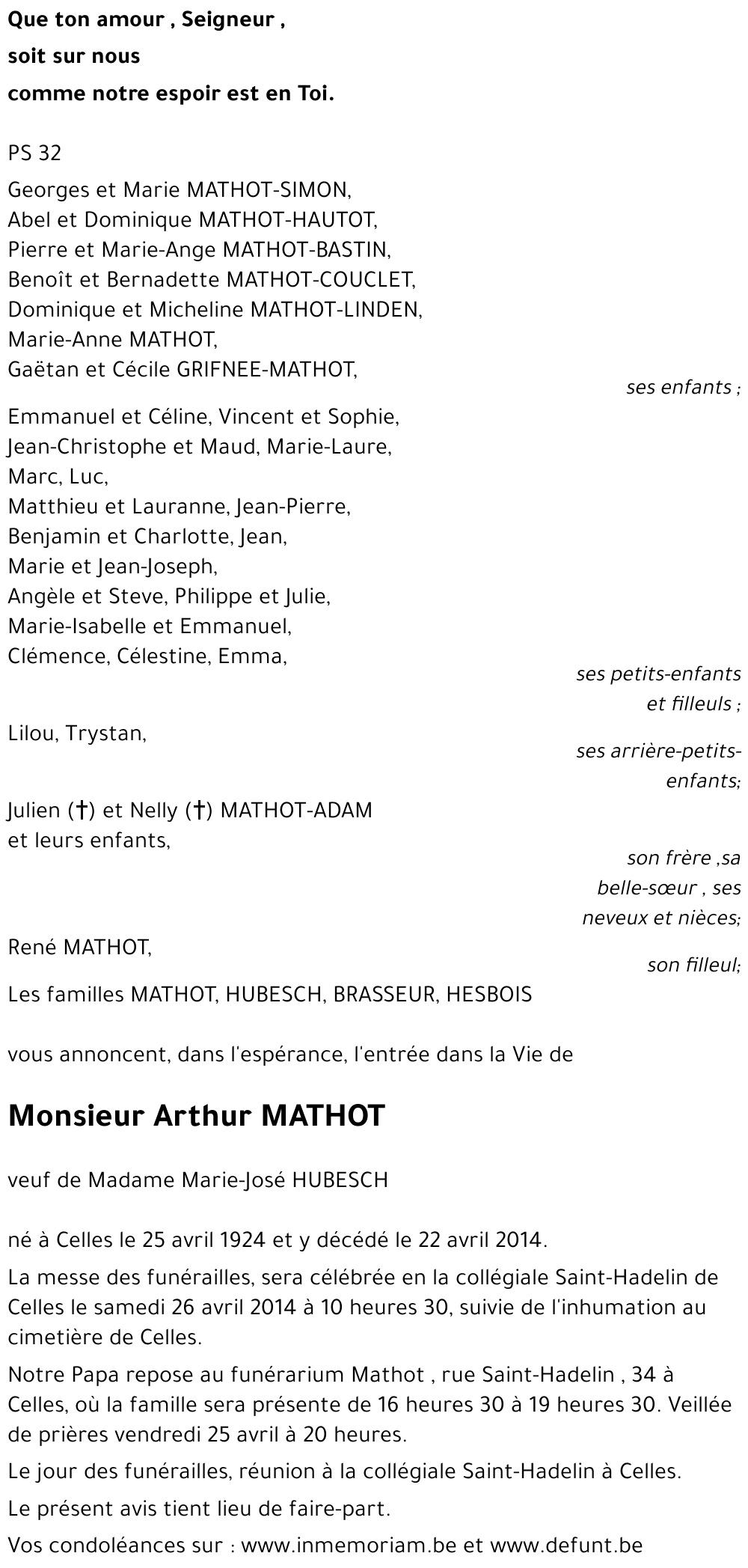 ARTHUR MATHOT