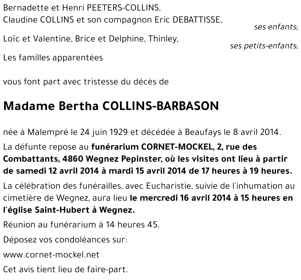 Bertha BARBASON