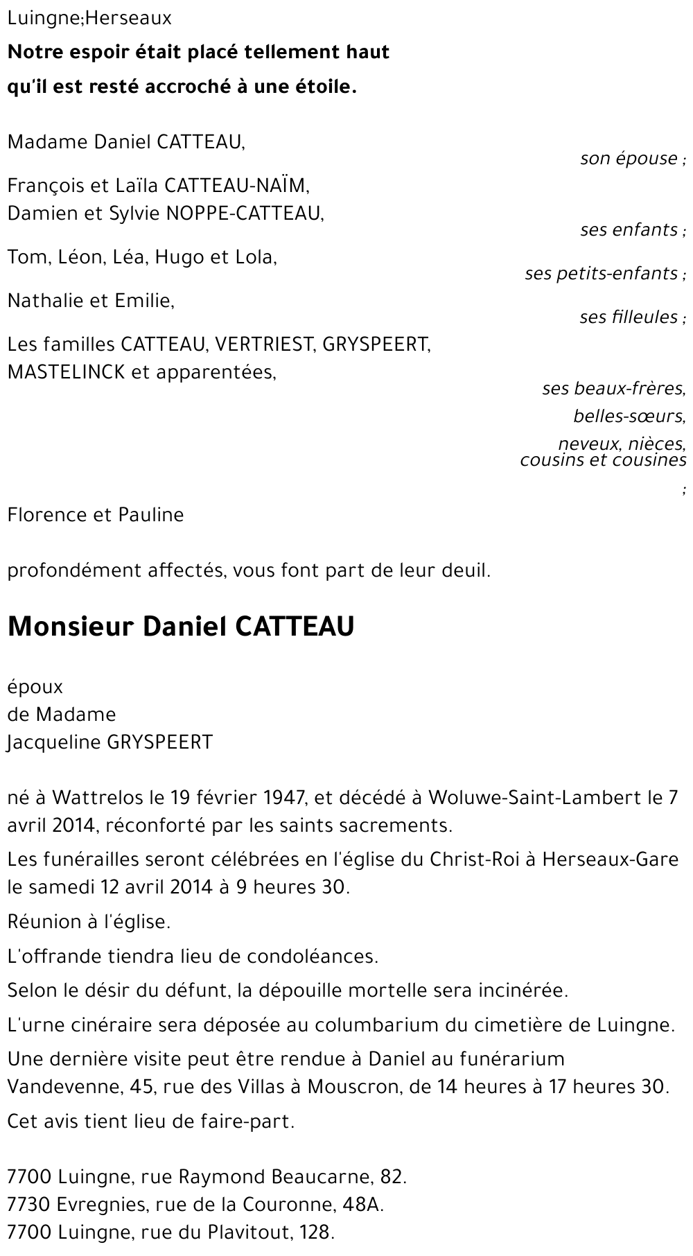 Daniel CATTEAU