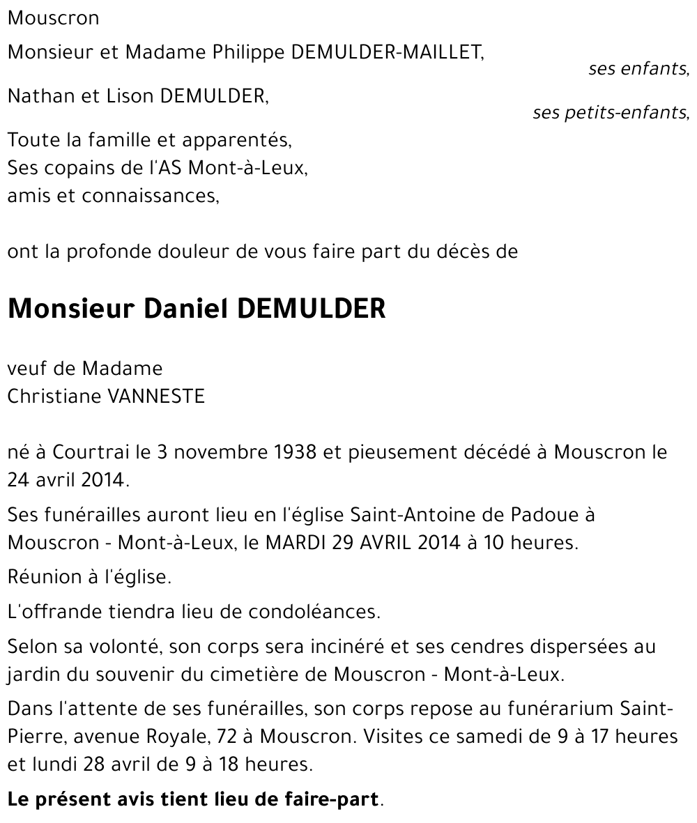 Daniel Demulder