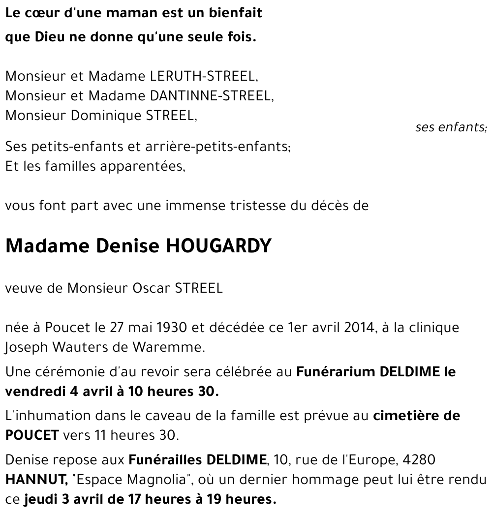 Denise HOUGARDY