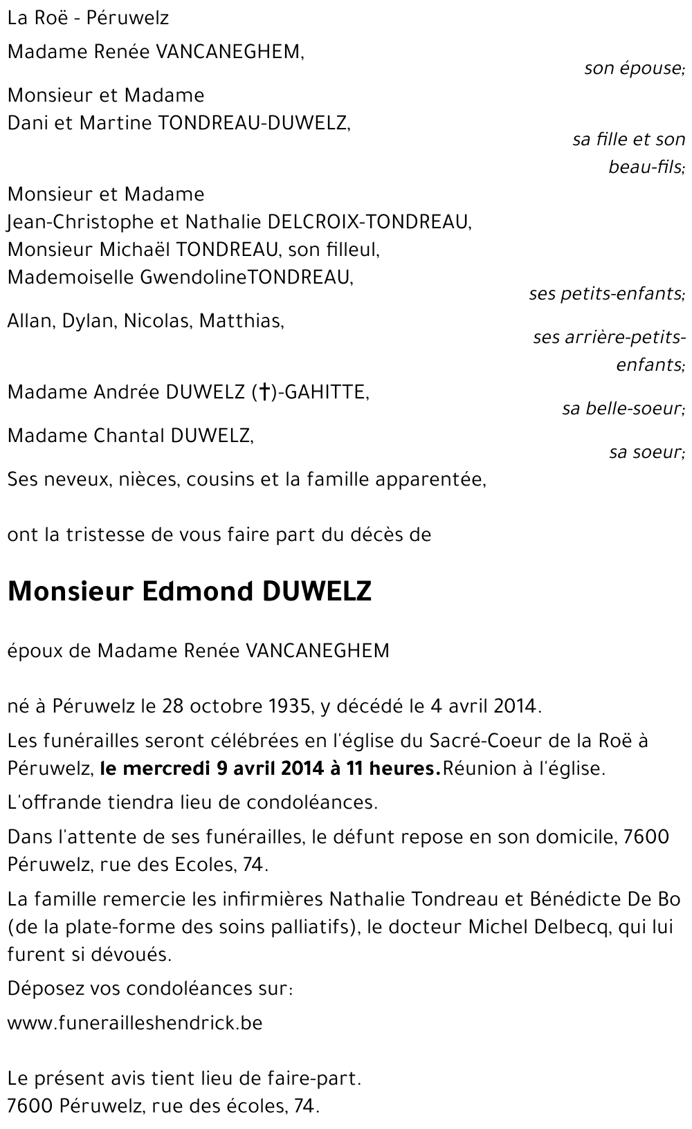 Edmond DUWELZ
