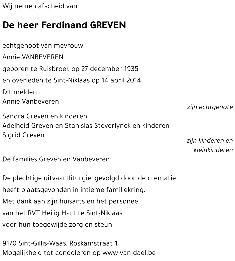 Ferdinand GREVEN